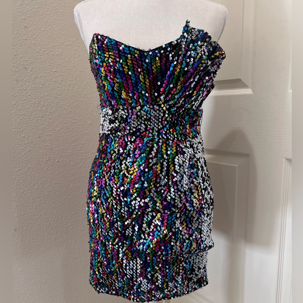 Forever 21 Sequin Cocktail Mini Dress - Size Small